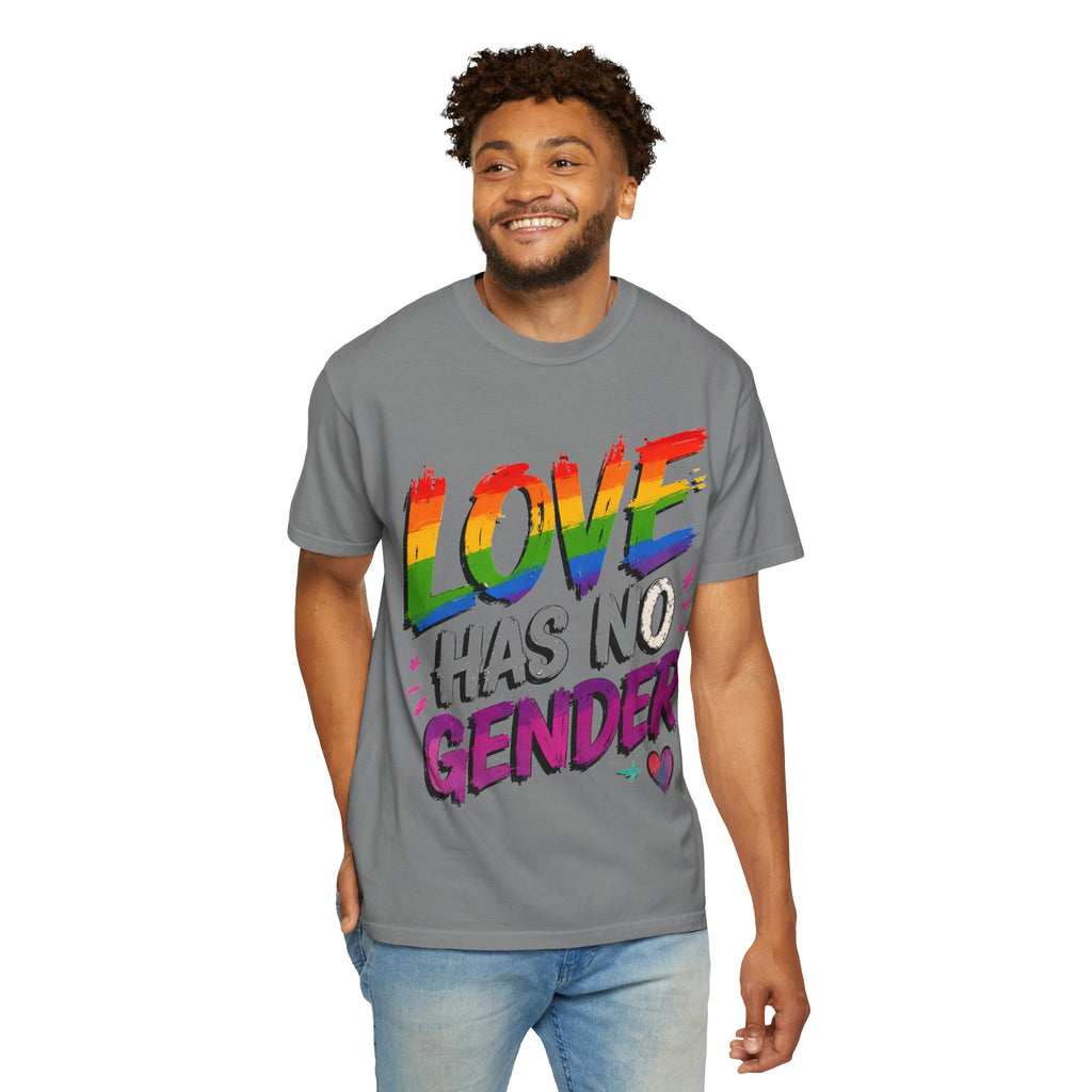 T-Shirt — "Love Has No Gender" Rainbow Pride Graphic Tee
