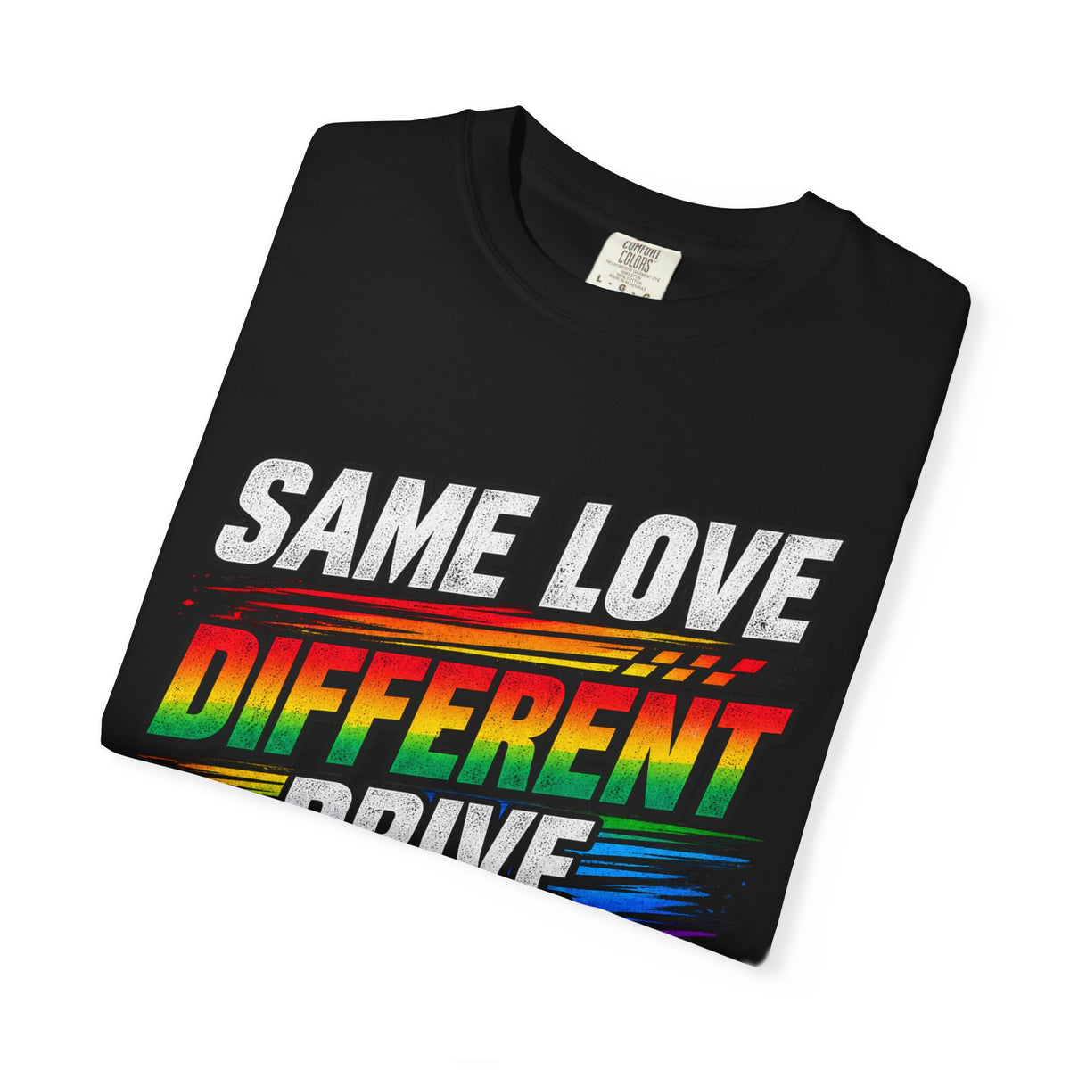T-Shirt — "Same Love Different Drive" Car Graphic Tee