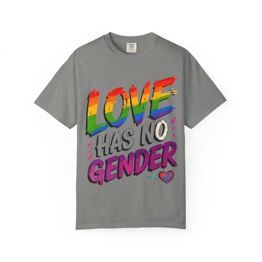 T-Shirt — "Love Has No Gender" Rainbow Pride Graphic Tee