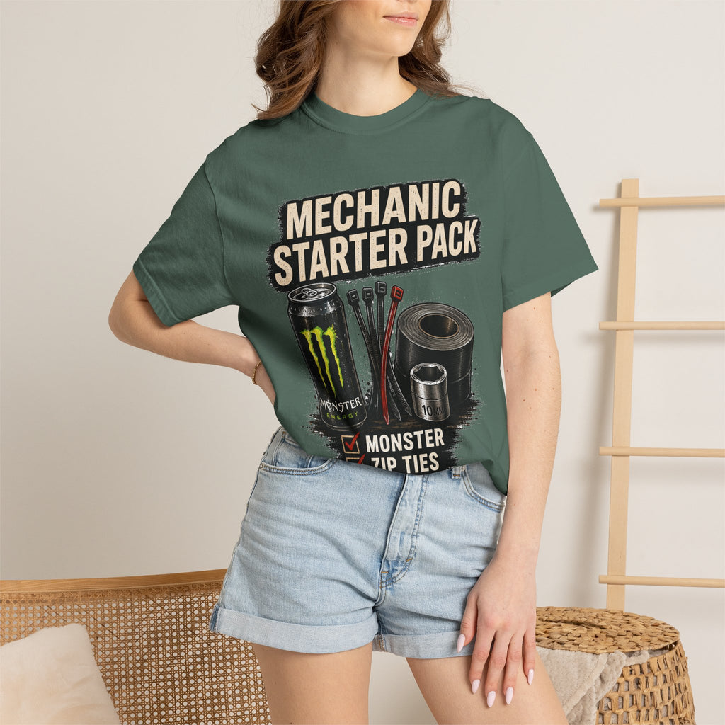 Mechanic Starter Pack T-Shirt — 'Mechanic Starter Pack' Graphic Tee