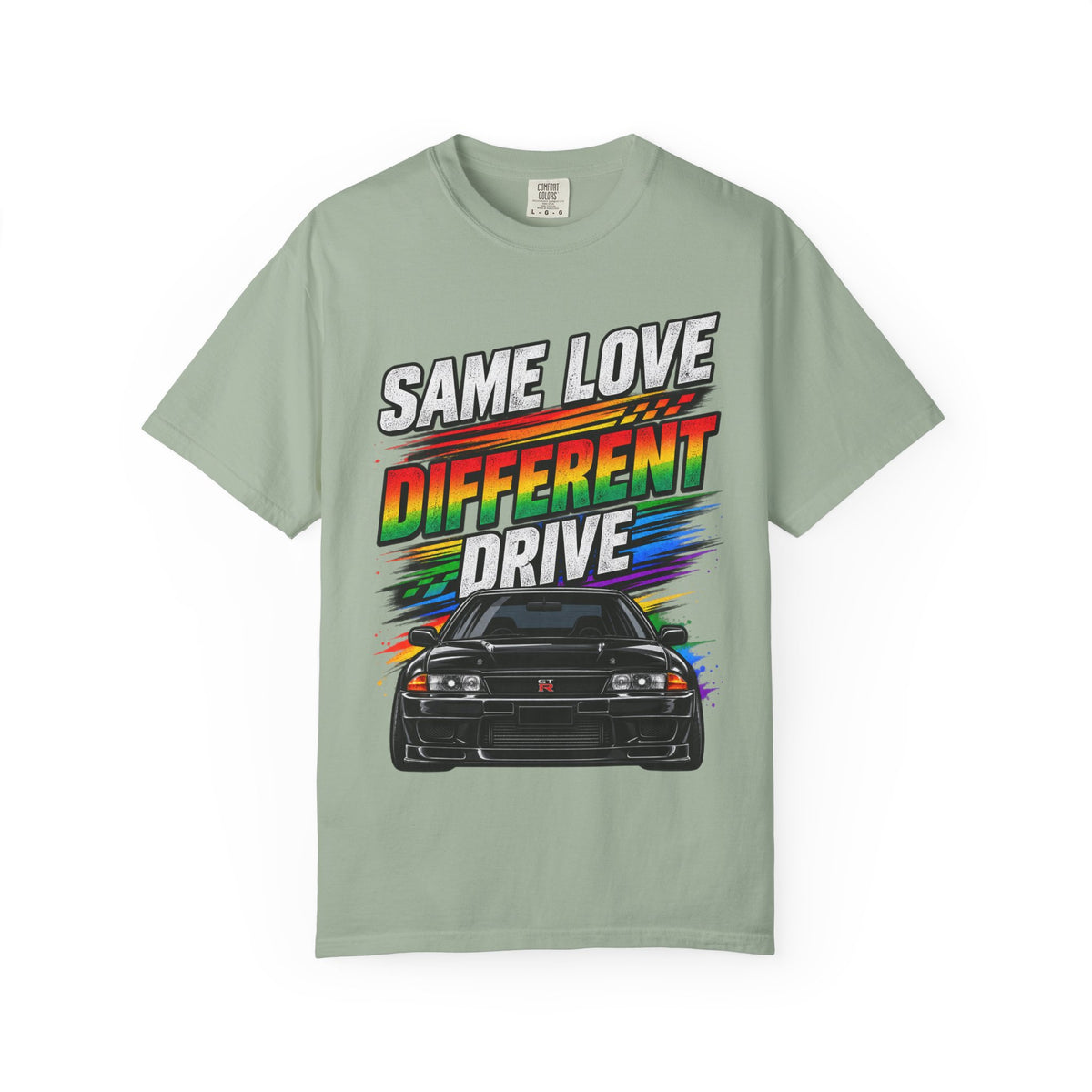 T-Shirt — "Same Love Different Drive" Car Graphic Tee