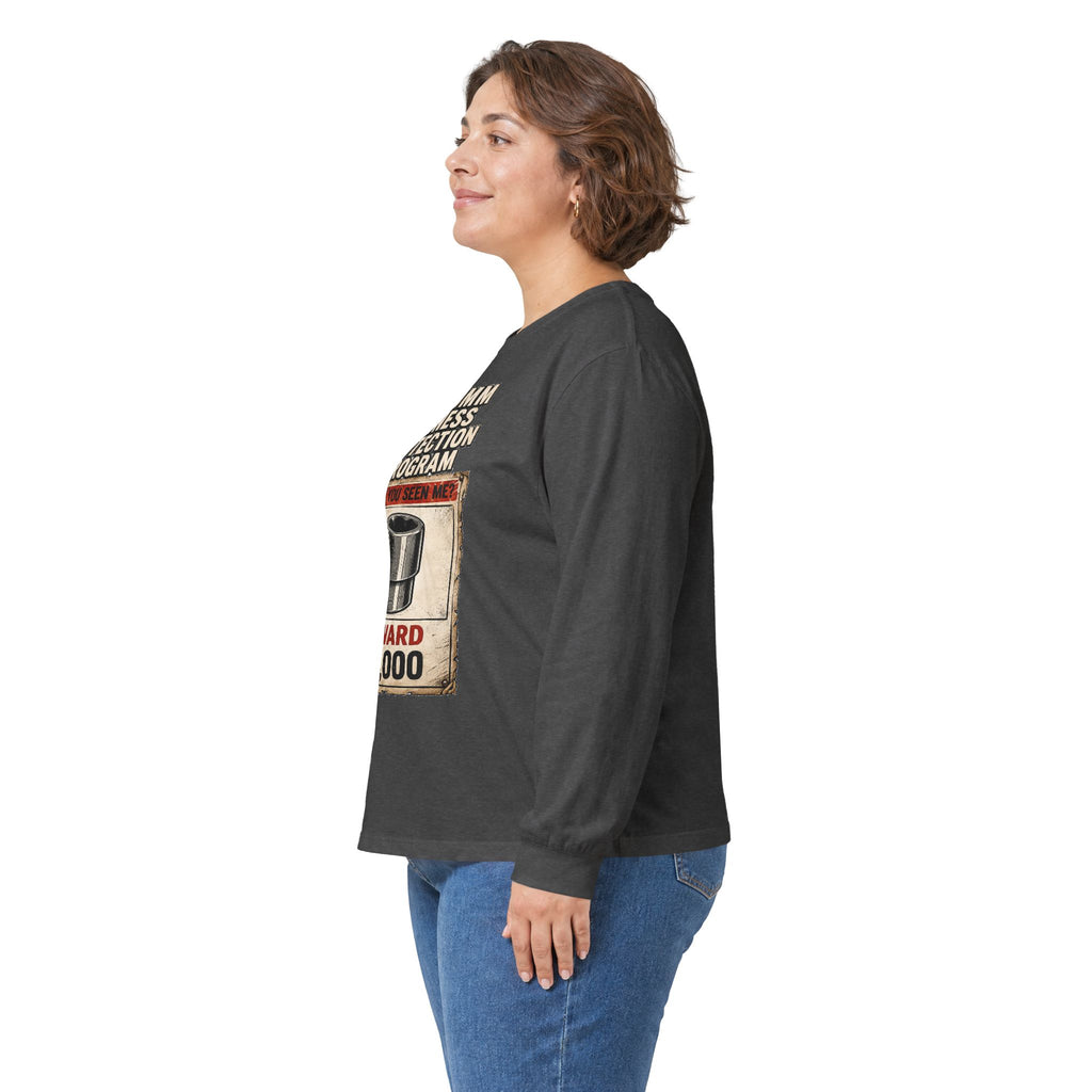 Long Sleeve Tee — “10mm Witness Protection Program” Wanted Poster Design