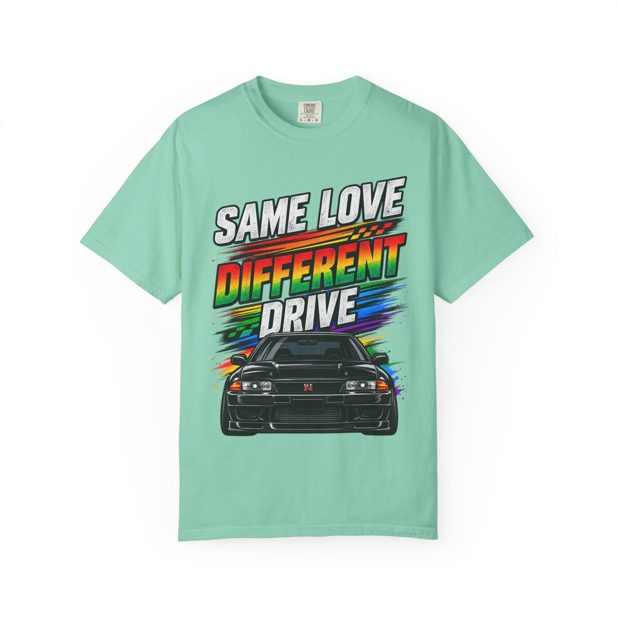 T-Shirt — "Same Love Different Drive" Car Graphic Tee