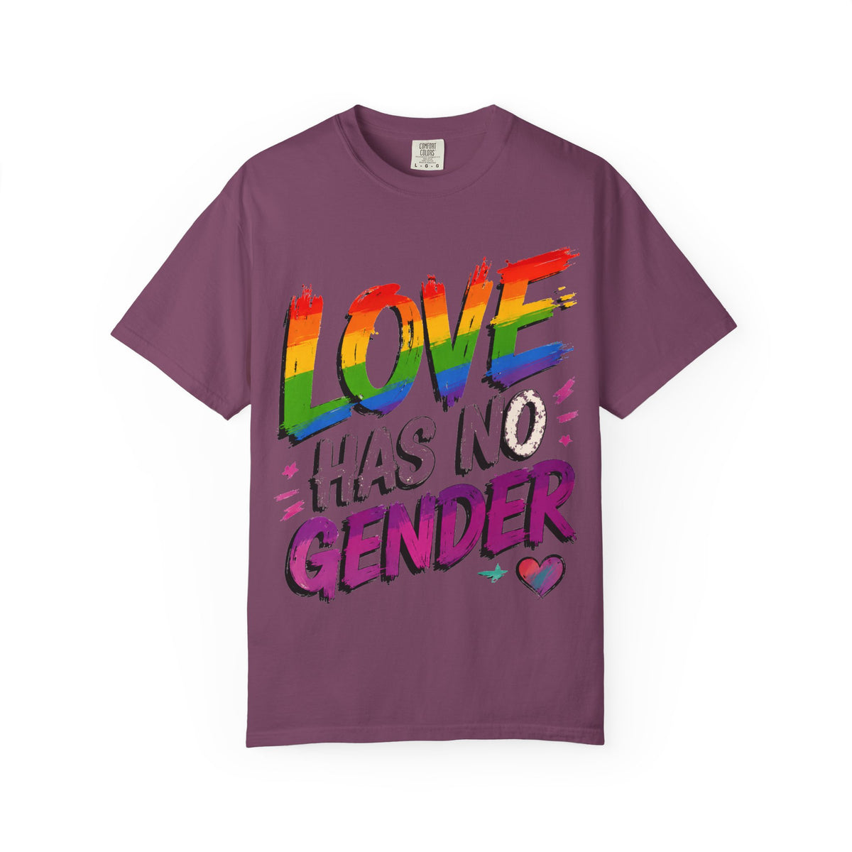 T-Shirt — "Love Has No Gender" Rainbow Pride Graphic Tee
