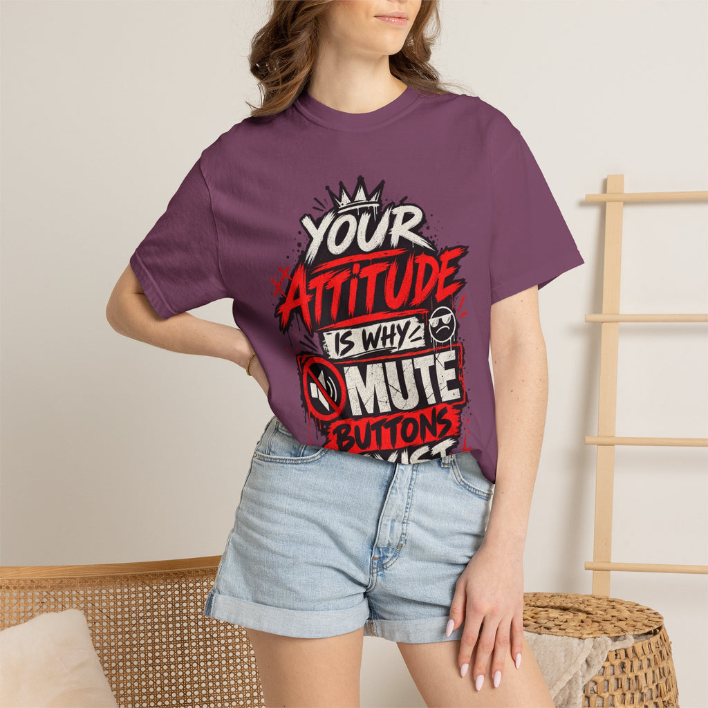“Your Attitude Is Why Mute Buttons Exist” Graphic Tee