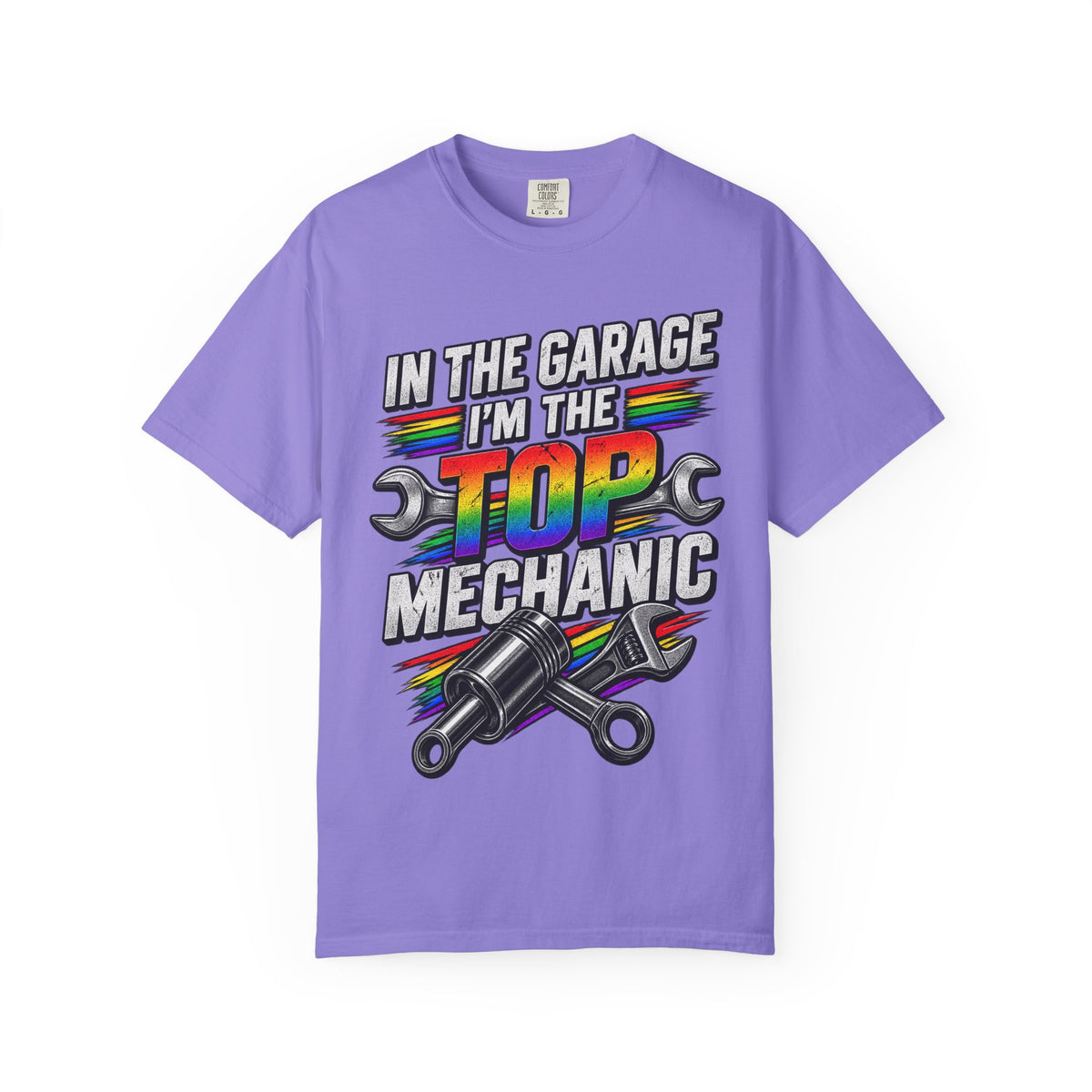 Top Mechanic T-Shirt — "In the Garage I'm the Top Mechanic" Graphic Tee