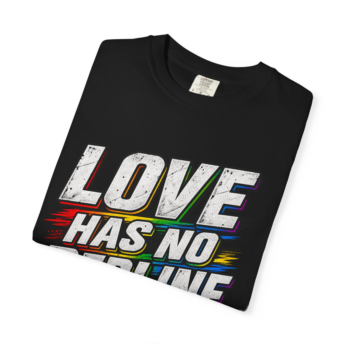 Love Has No Redline T-Shirt — Rainbow Speedometer Pride Tee