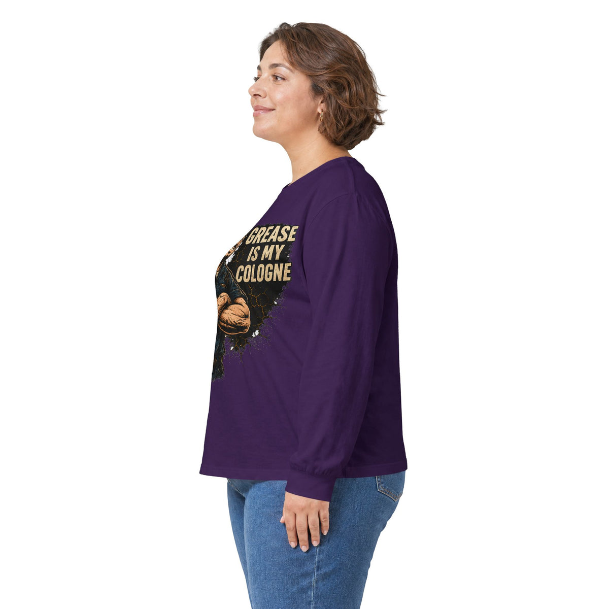 Grease Is My Cologne Long Sleeve Tee