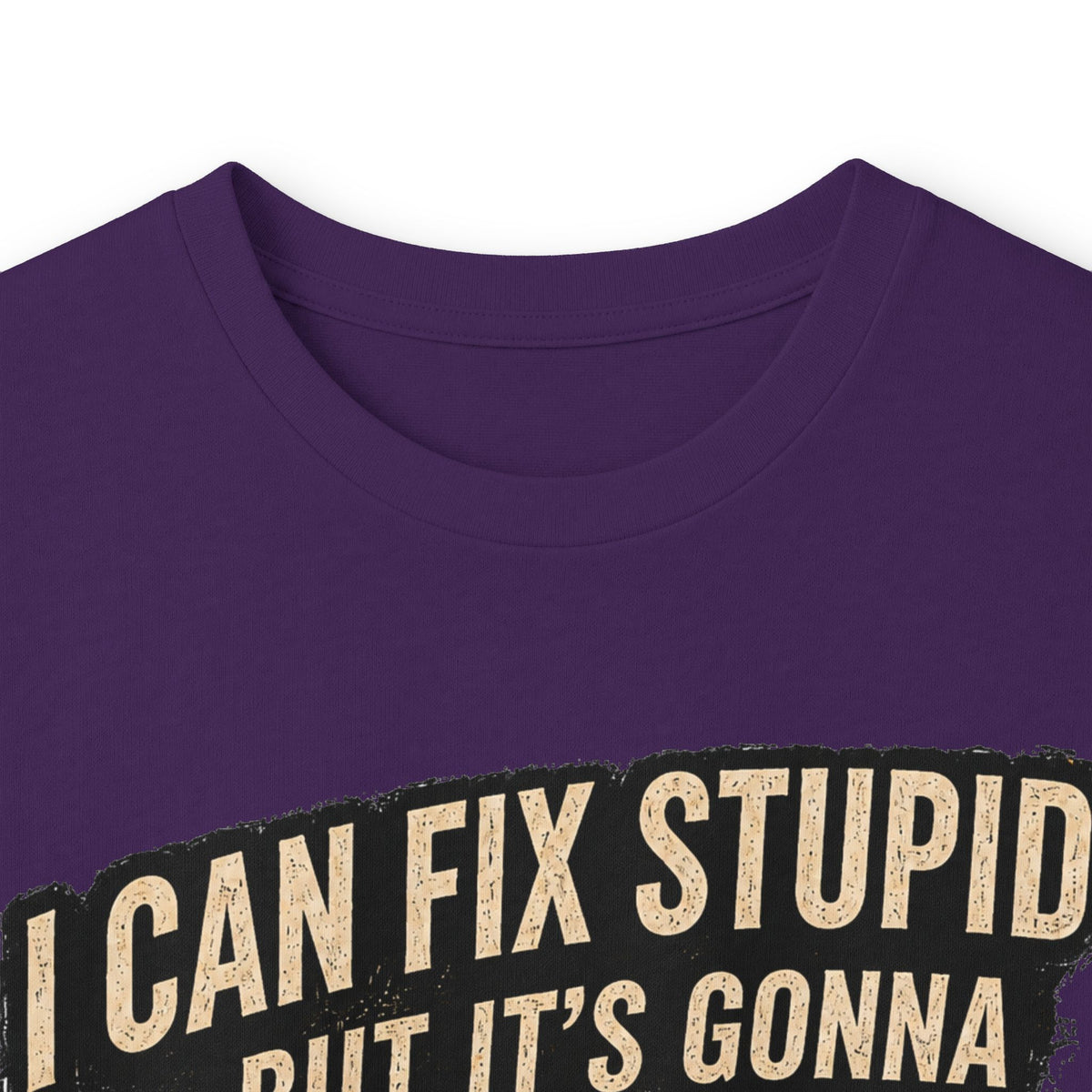 Mechanic Skull Long Sleeve Tee — "I Can Fix Stupid But It's Gonna Hurt"
