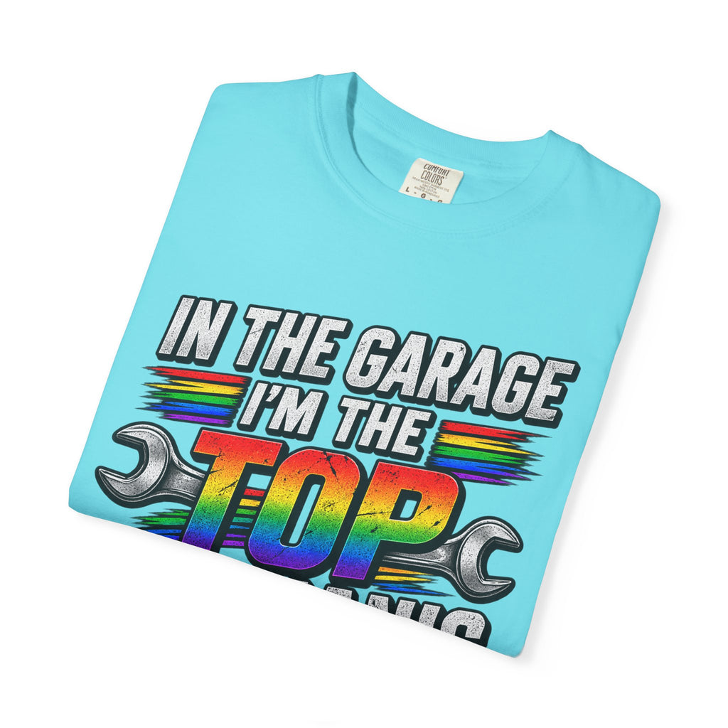 Top Mechanic T-Shirt — "In the Garage I'm the Top Mechanic" Graphic Tee