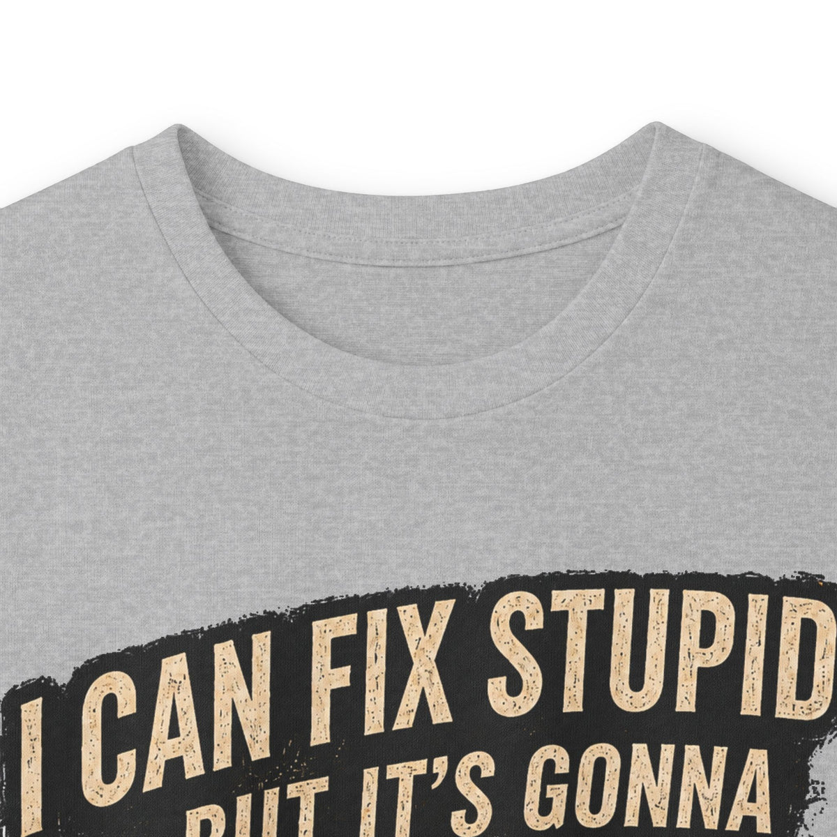Mechanic Skull Long Sleeve Tee — "I Can Fix Stupid But It's Gonna Hurt"