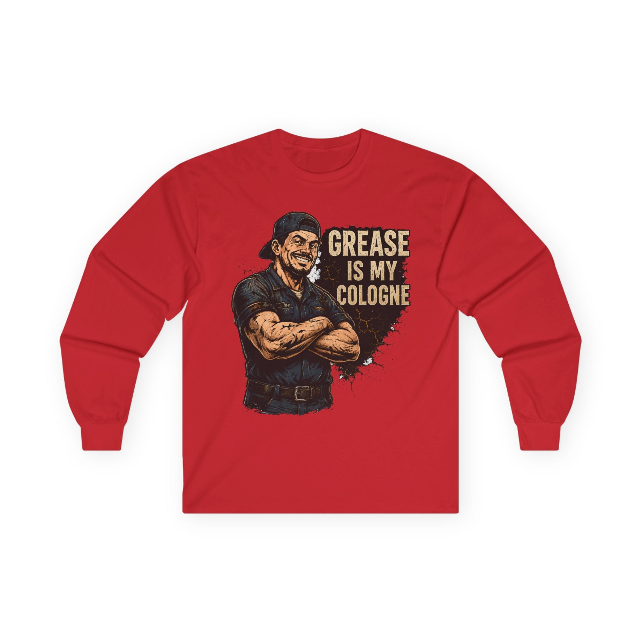 Grease Is My Cologne Long Sleeve Tee