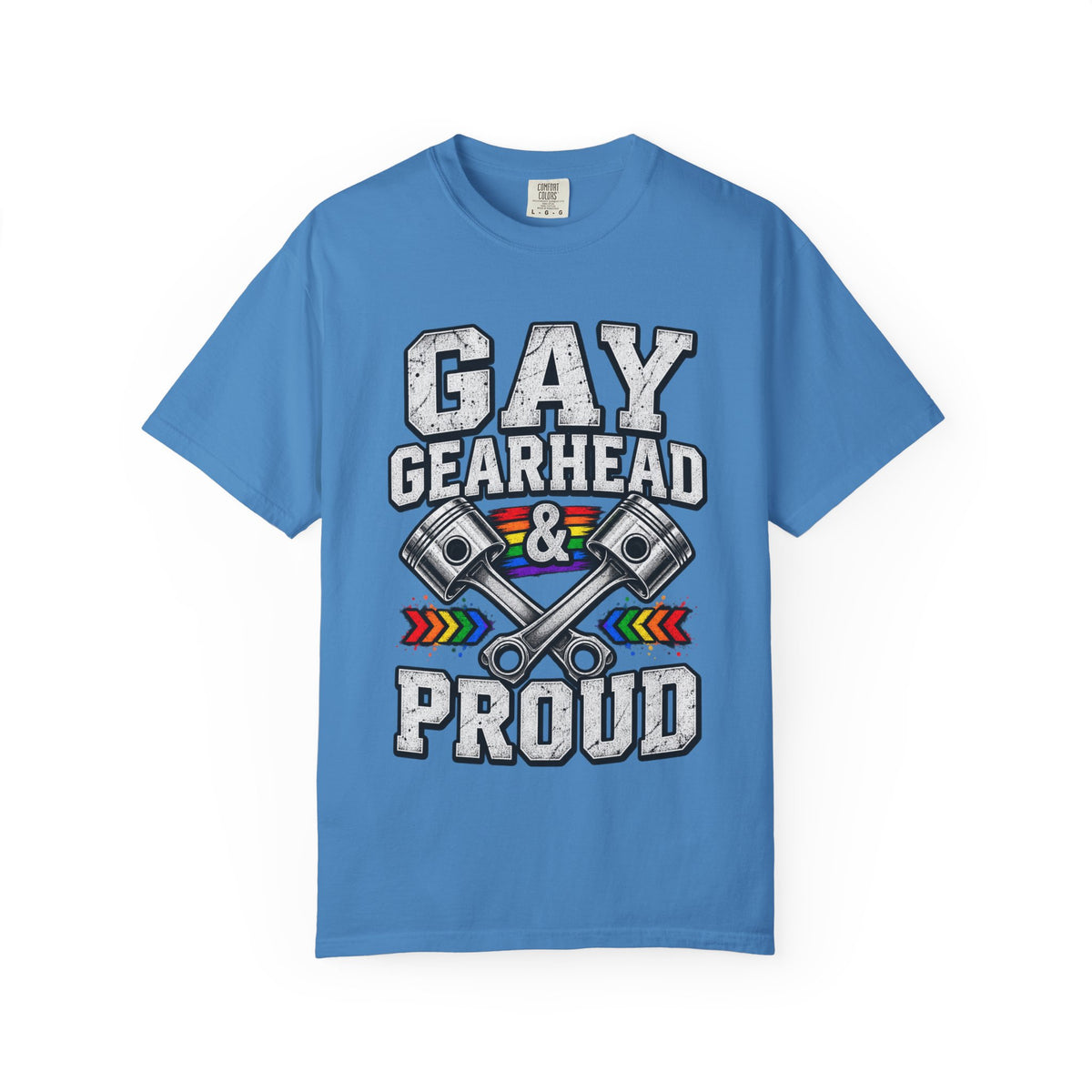 Gay Gearhead & Proud T-Shirt — LGBTQ+ Car Enthusiast Tee