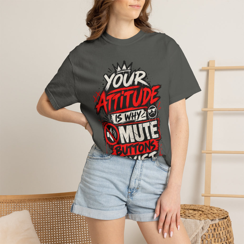 “Your Attitude Is Why Mute Buttons Exist” Graphic Tee