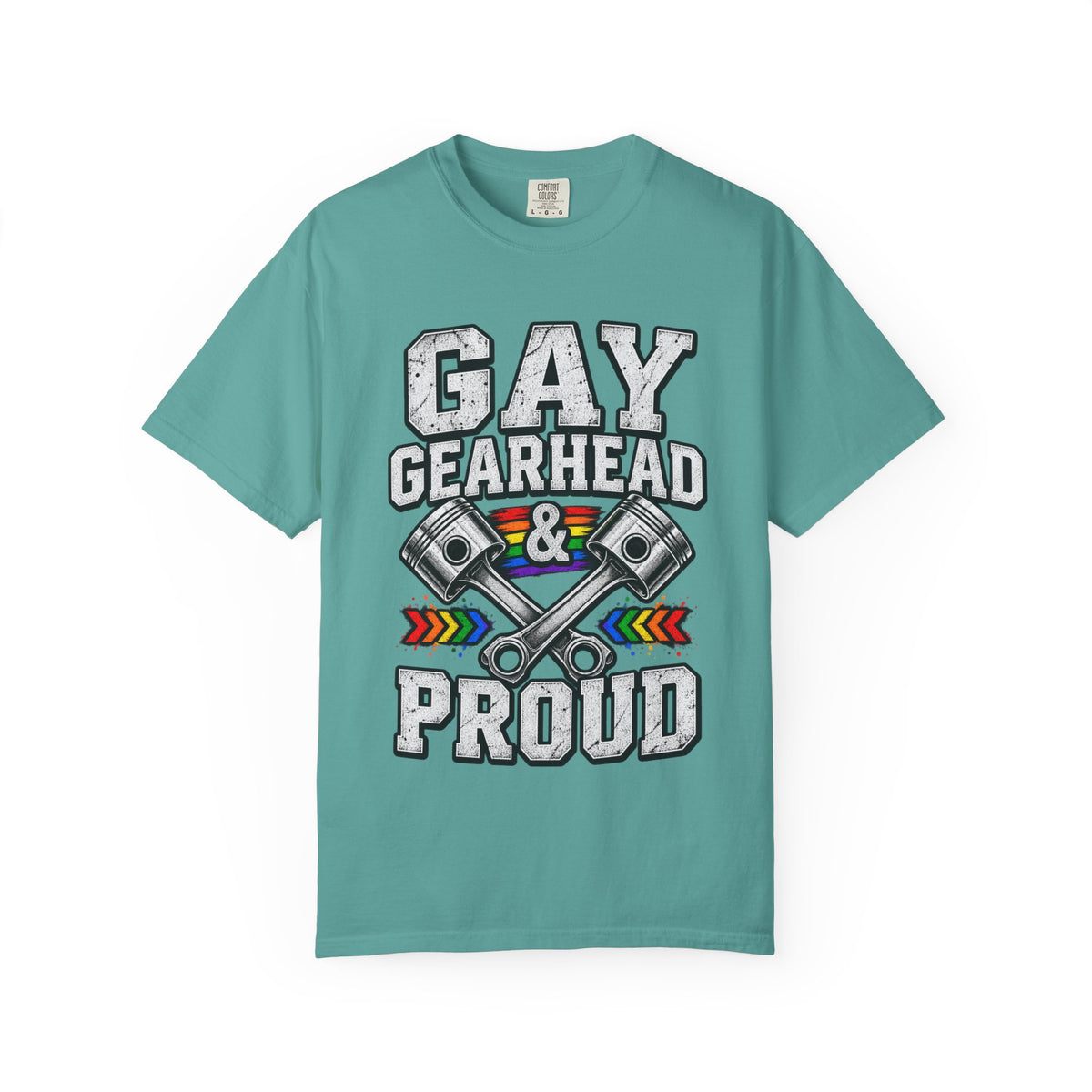 Gay Gearhead & Proud T-Shirt — LGBTQ+ Car Enthusiast Tee