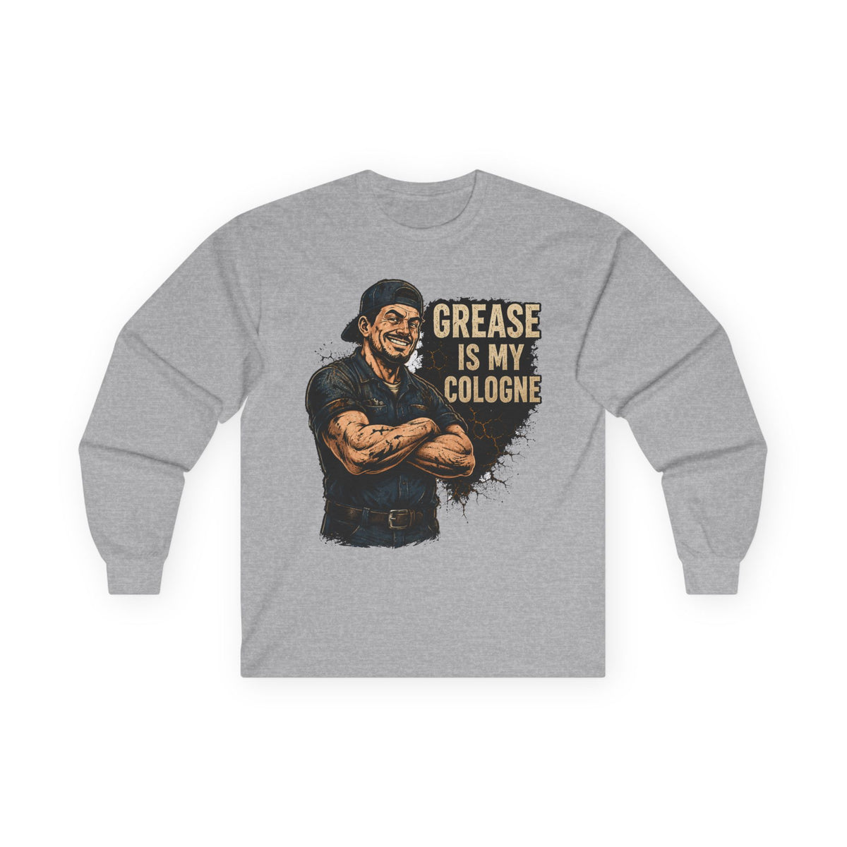 Grease Is My Cologne Long Sleeve Tee