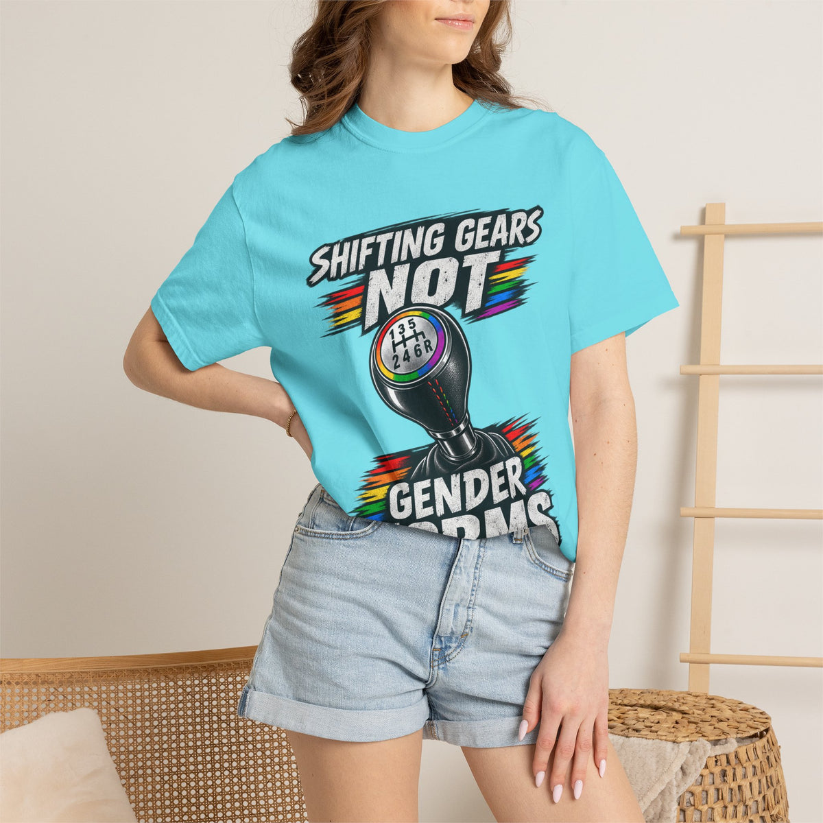 Shifting Gears Not Gender Norms T-Shirt