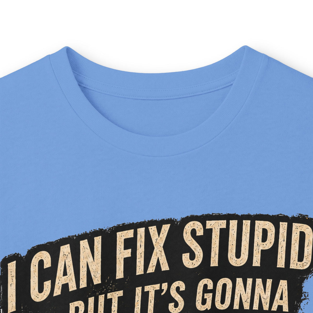 Mechanic Skull Long Sleeve Tee — "I Can Fix Stupid But It's Gonna Hurt"
