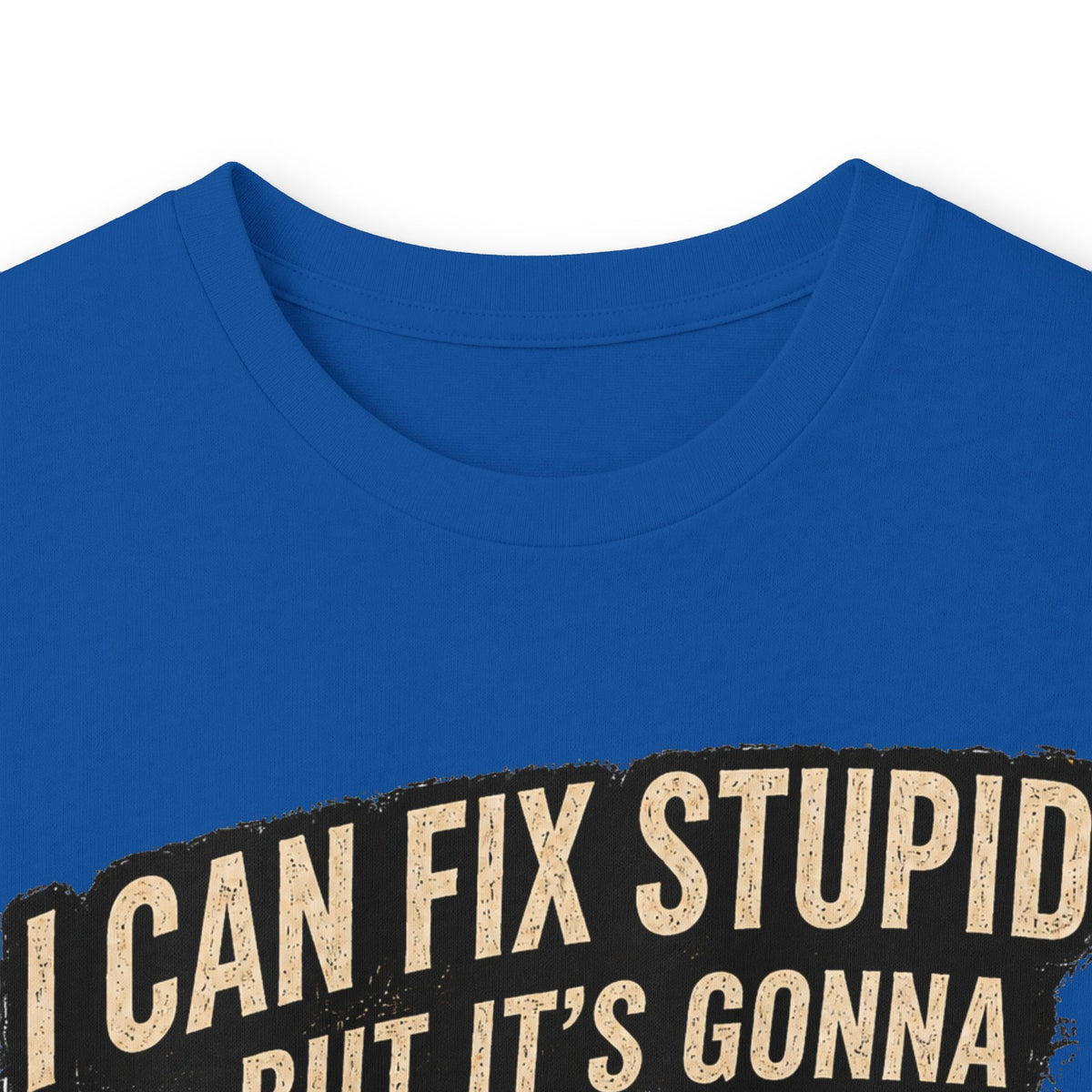 Mechanic Skull Long Sleeve Tee — "I Can Fix Stupid But It's Gonna Hurt"