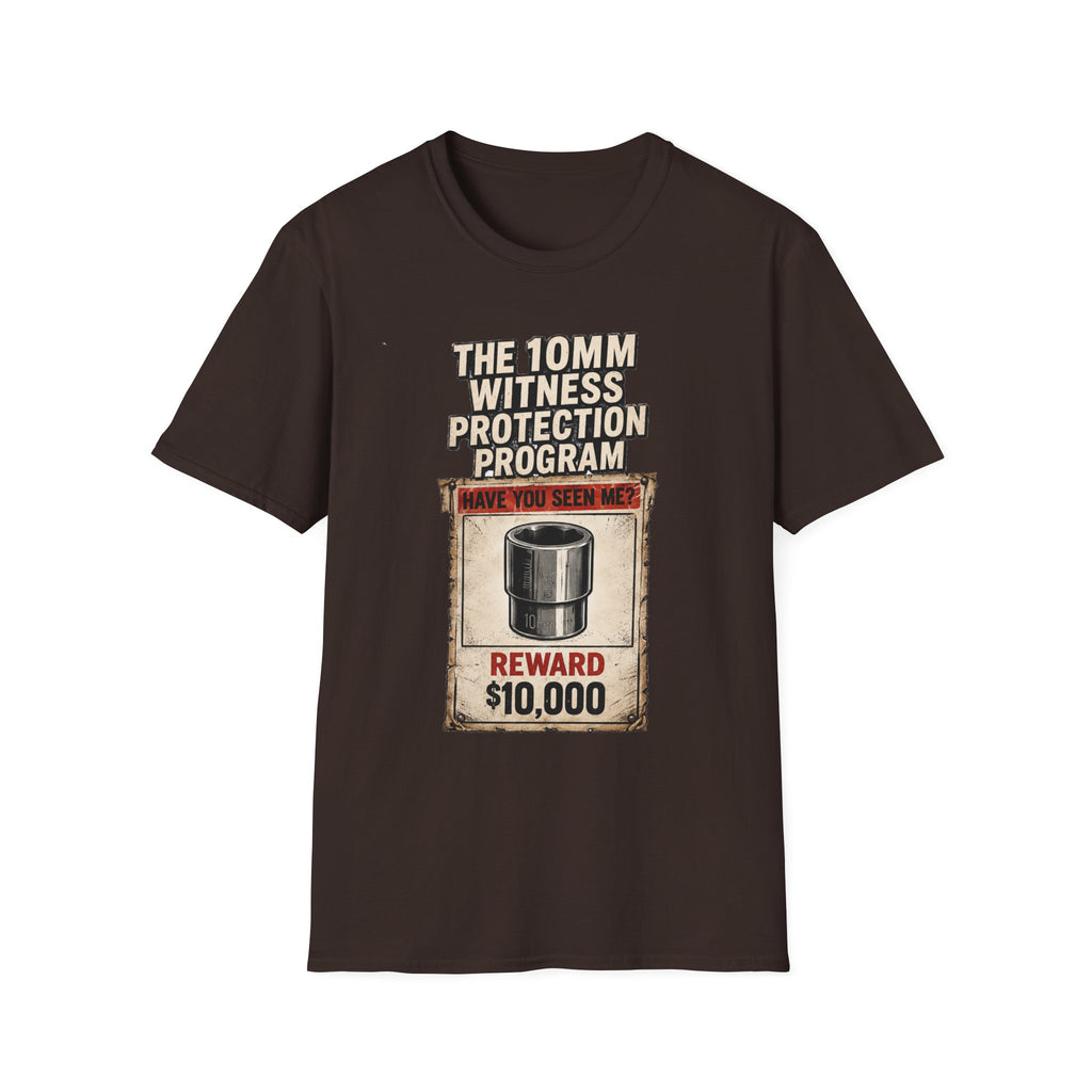 “The 10mm Witness Protection Program” Funny Graphic Tee-
