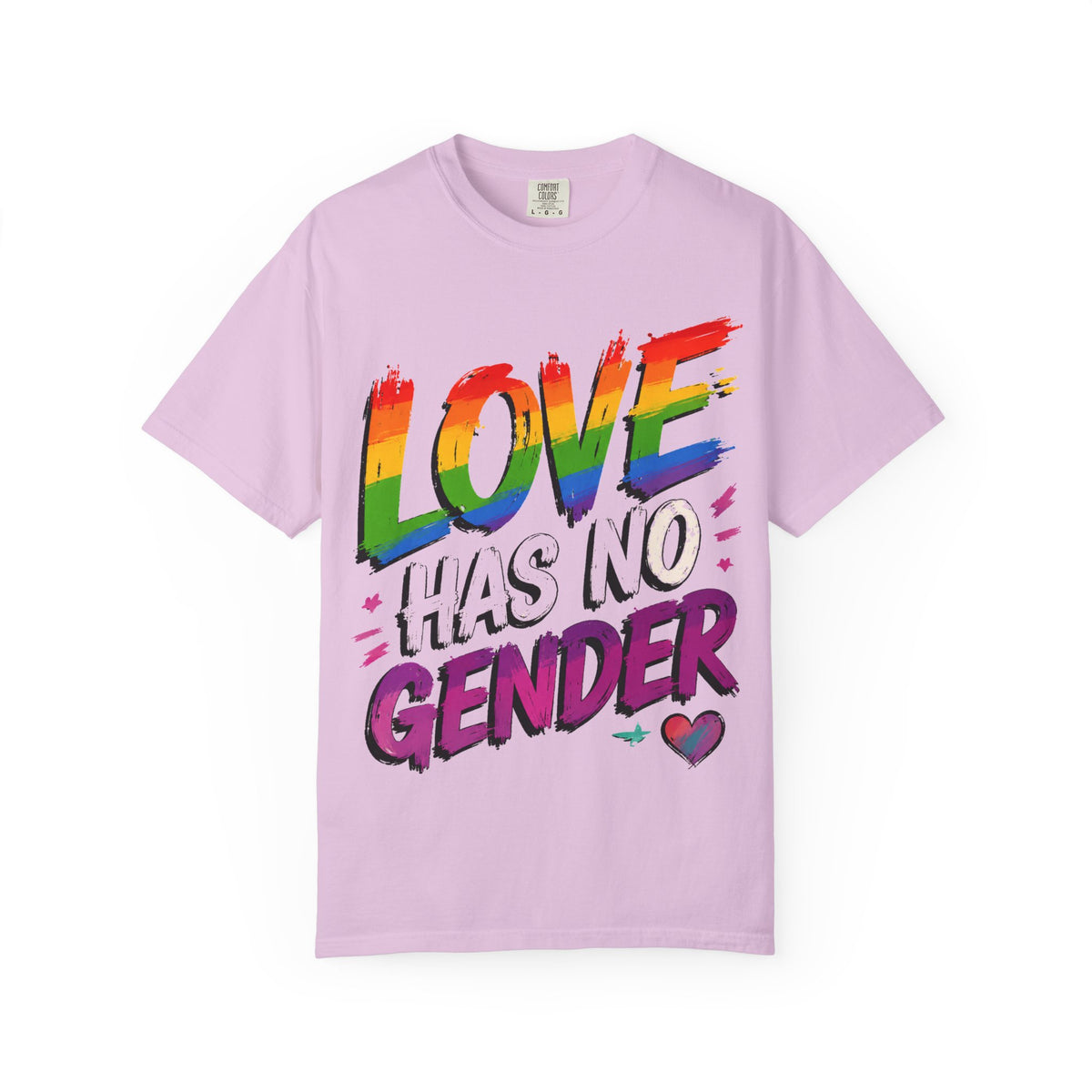T-Shirt — "Love Has No Gender" Rainbow Pride Graphic Tee