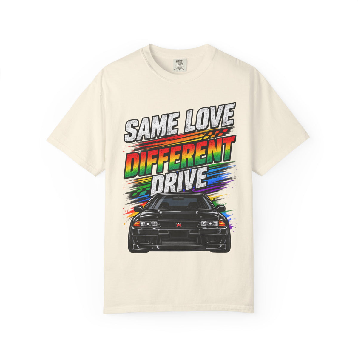 T-Shirt — "Same Love Different Drive" Car Graphic Tee