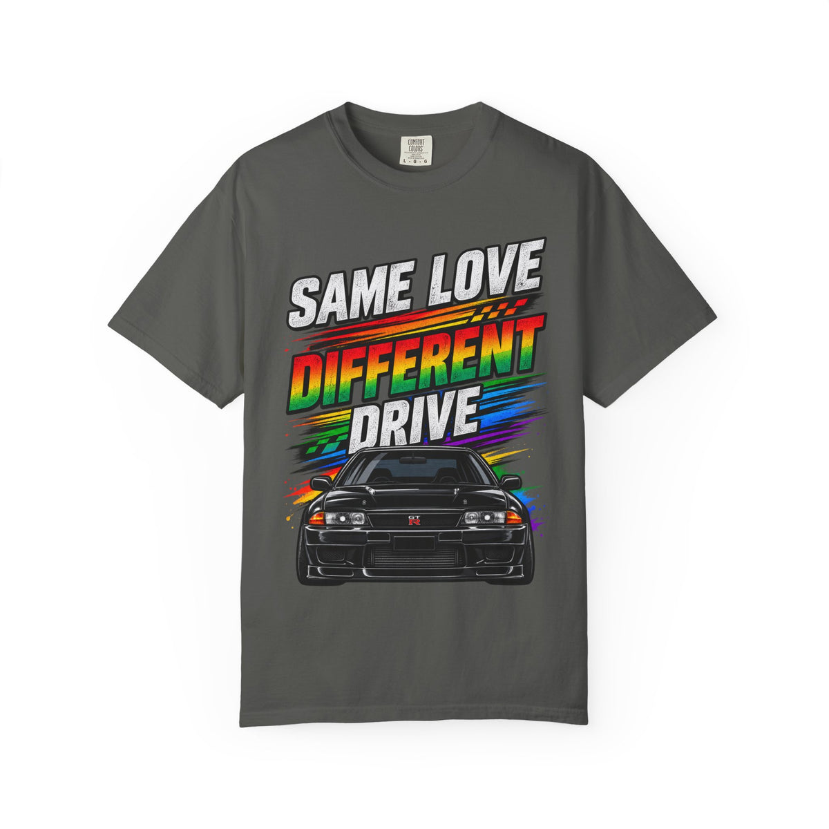 T-Shirt — "Same Love Different Drive" Car Graphic Tee
